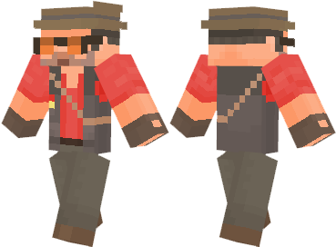 Скин TF2 Sniper для minecraft