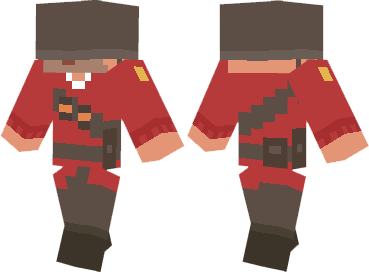 Скин TF2 Soldier для minecraft