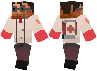 Скин TF2 Medic для minecraft