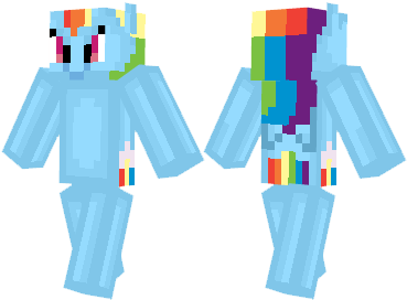 Скин Rainbow Dash для minecraft