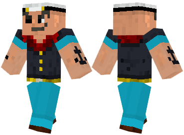 Скин Popeye для minecraft