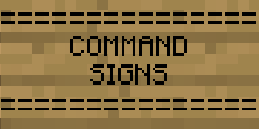 Плагин CommandSigns v1.9.1.1 [Bukkit] для minecraft 1.5.2, 1.5.1