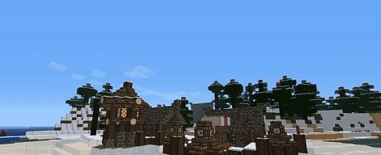Карта Medieval Dock/Village V для minecraft 1.5.2, 1.5.1