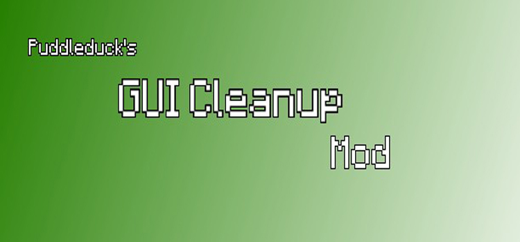 GUI Cleanup Minecraft Mod для minecraft 1.5.1