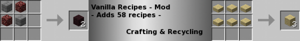 [1.4.7/1.4.6] Vanilla Recipes (58 новых рецептов крафта!)