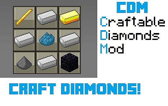 Craftable Diamonds mod [1.5.2]