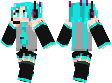 Скин Hatsune Miku для minecraft