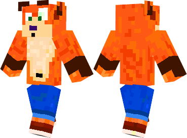 Скин Crash Bandicoot для minecraft