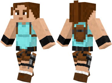 Скин Lara Croft для minecraft