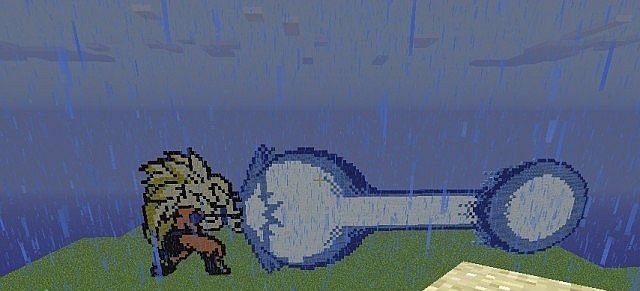 Pixel Art Goku Sand version [Карта]