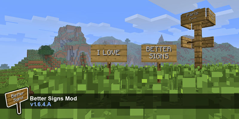 Better Signs Mod [1.6.4]