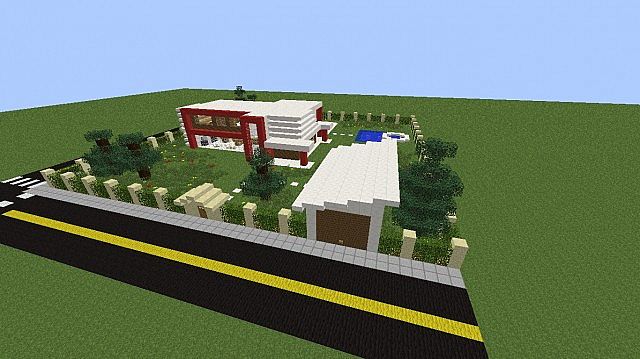 Red N' White Modern House [Карта]