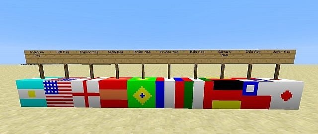 Flags mod [1.6.4]