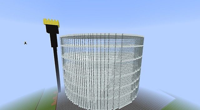 Giant Glass Spleef Arena, 6 layers w/ a King Enderman [Карта]