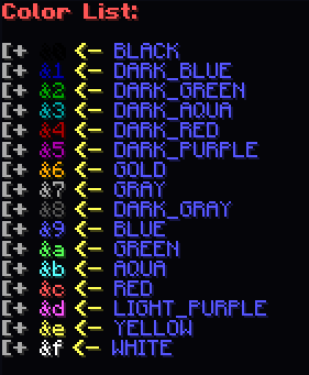 ListAllTheColors v1.1 [1.7.4][Bukkit]