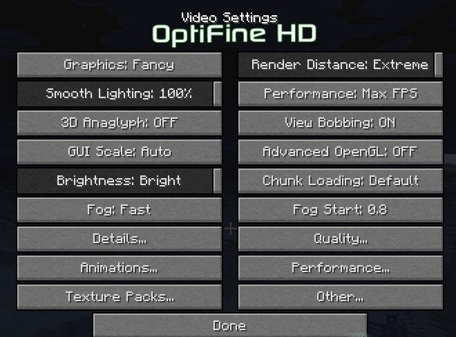 Optifine HD для minecraft 1.5.1